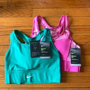 NWT Nike Swoosh sports bras